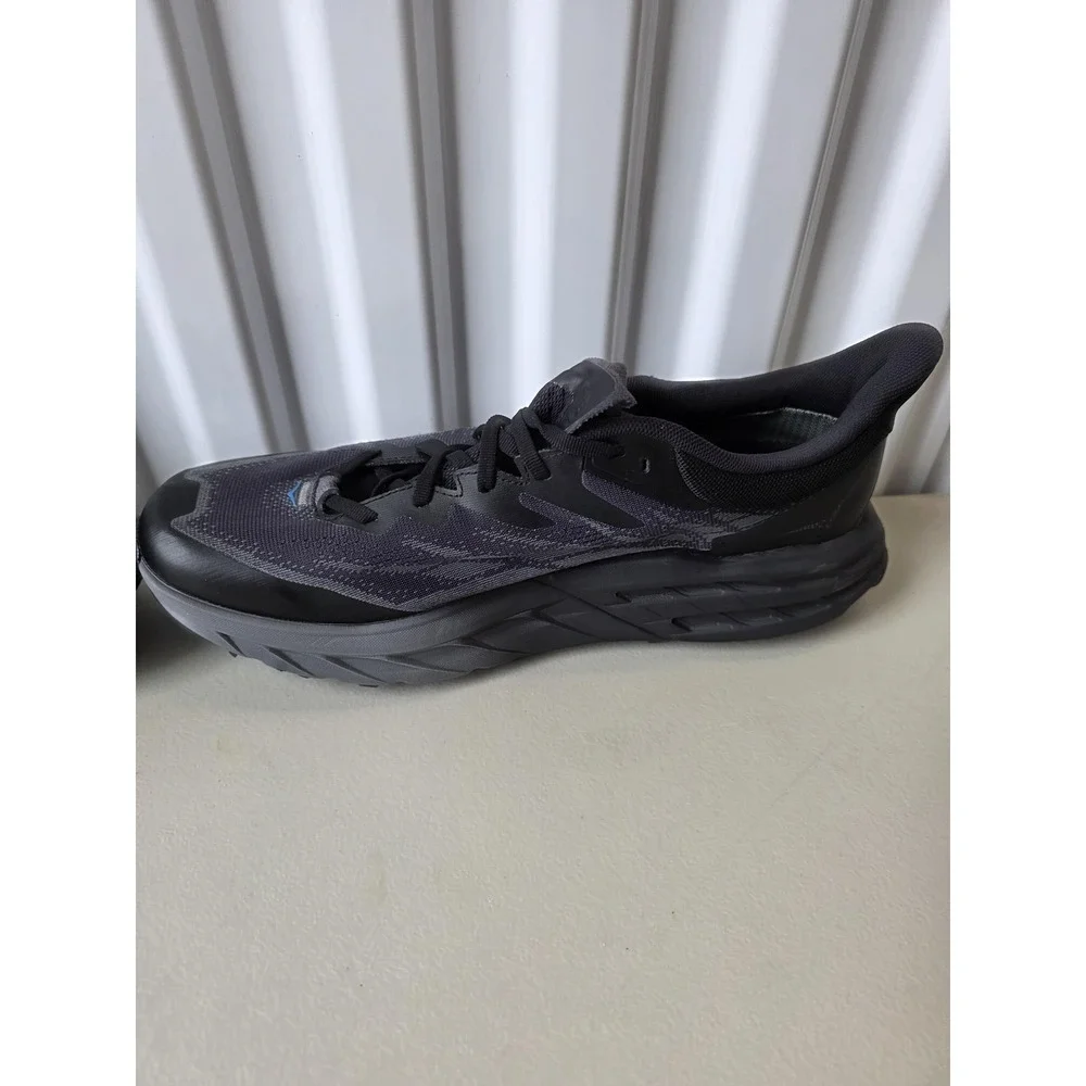 Hoka One One Speedgoat 5 GTX Spike Shoes Mens 12.5 Gray Trail Running Vibram
